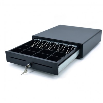 Metal POS Cash Drawer; Cash Register Drawer; Money drawer; Cash Box; 4B/5B/8C; rj11, 12v; 410(W) x 420(D) x 100(H) mm